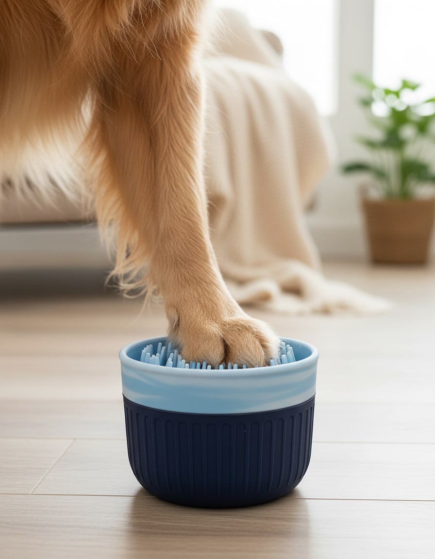 How it works - paw cleaner demonstration